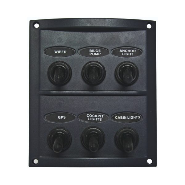 RWB Deluxe 6 Gang Switch Panel