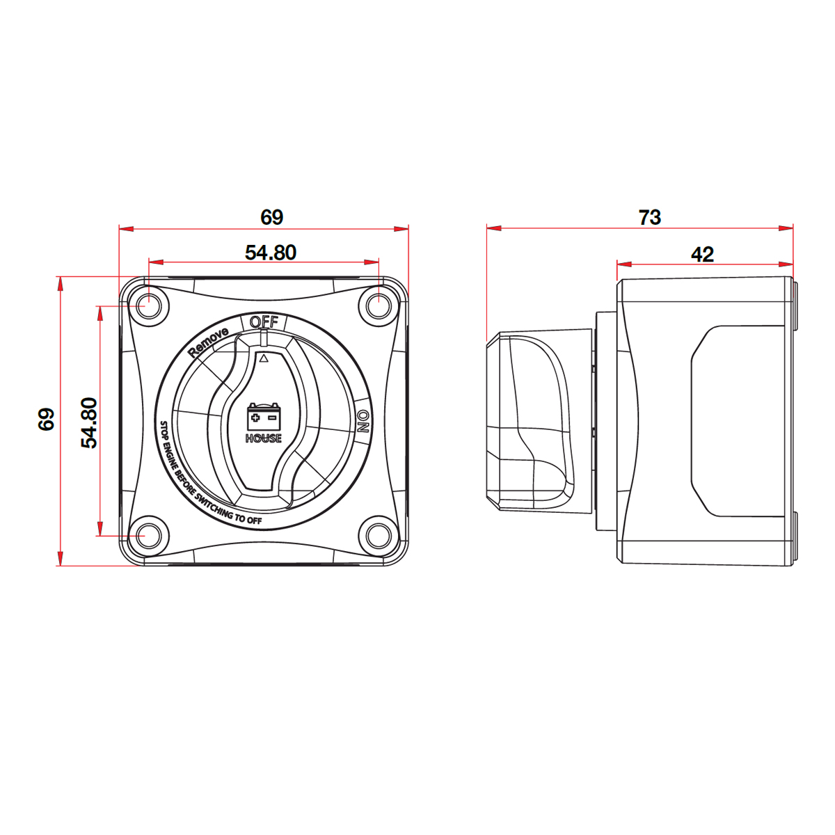 BLA Battery Selector Switch 4 Position - Image 3